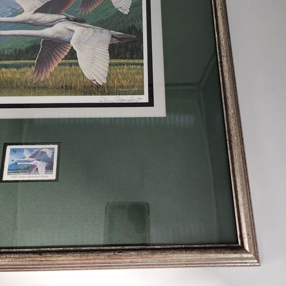 James Beaudoin 1988 Alaska Waterfowl Conservation Stamp Print Framed Art 1989 - Picture 6 of 11